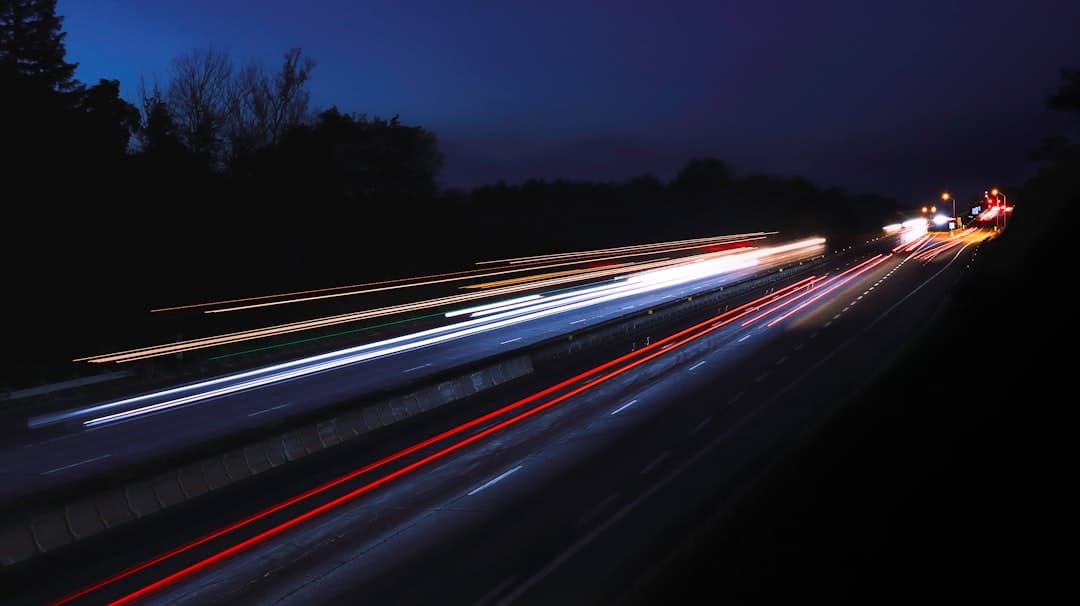 Highway traffic at night — tracking after the box is fitted